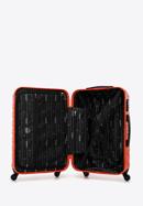 ABS bordázott Közepes bőrönd, narancs, 56-3A-312-50, Fénykép 5