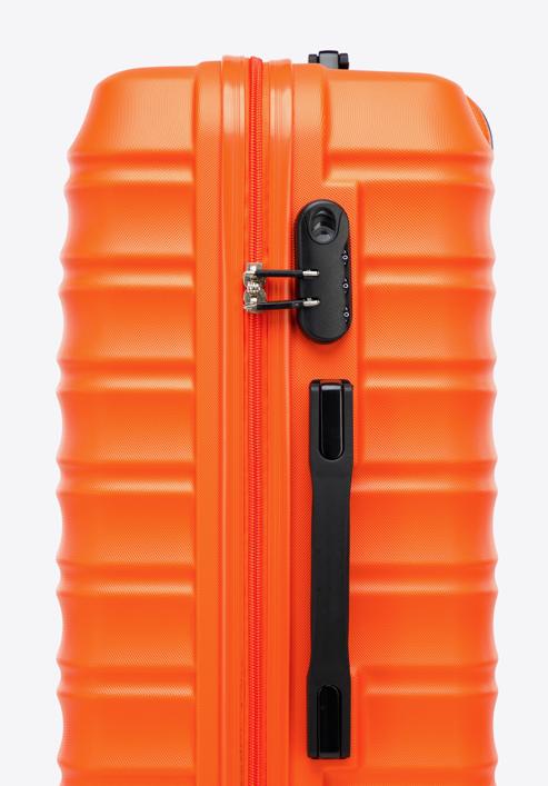 ABS bőröndszett bordázott, narancs, 56-3A-31K-55, Fénykép 8