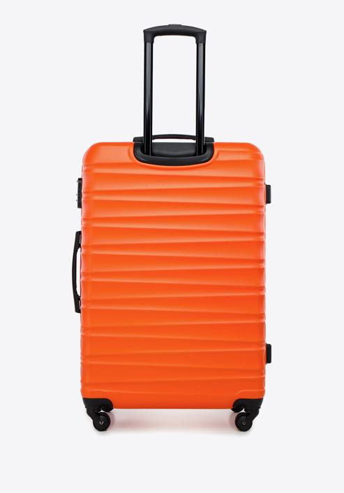 ABS bordázott nagy bőrönd, narancs, 56-3A-313-01, Fénykép 3