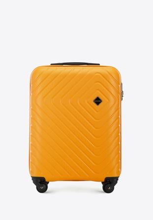 ABS Geometrikus kialakítású kabinbőrönd, narancs, 56-3A-751-55, Fénykép 1