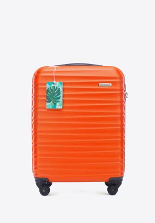 Kisméretű bőrönd címkével, narancs, 56-3A-311-55Z, Fénykép 1