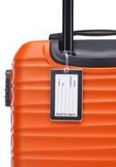 Kisméretű bőrönd címkével, narancs, 56-3A-311-35Z, Fénykép 3