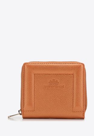 Kisméretű dekoratív női bőr pénztárca, narancs, 14-1-937-6, Fénykép 1