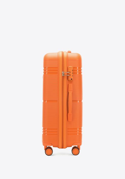 Közepes méretű bőrönd polipropilénből, narancs, 56-3T-142-55, Fénykép 2