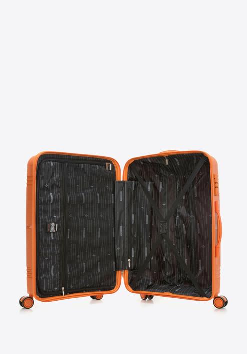 Közepes méretű bőrönd polipropilénből, narancs, 56-3T-142-55, Fénykép 5
