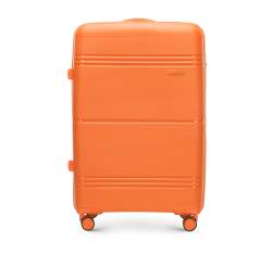 Nagyméretű bőrönd polipropilénből, narancs, 56-3T-143-55, Fénykép 1