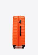 Nagyméretű bőrönd poggyászcímkével, narancs, 56-3A-313-31Z, Fénykép 5