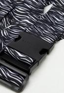 Curea de bagaj cu model animal print, negru - alb, 56-30-015-X86, Fotografie 3