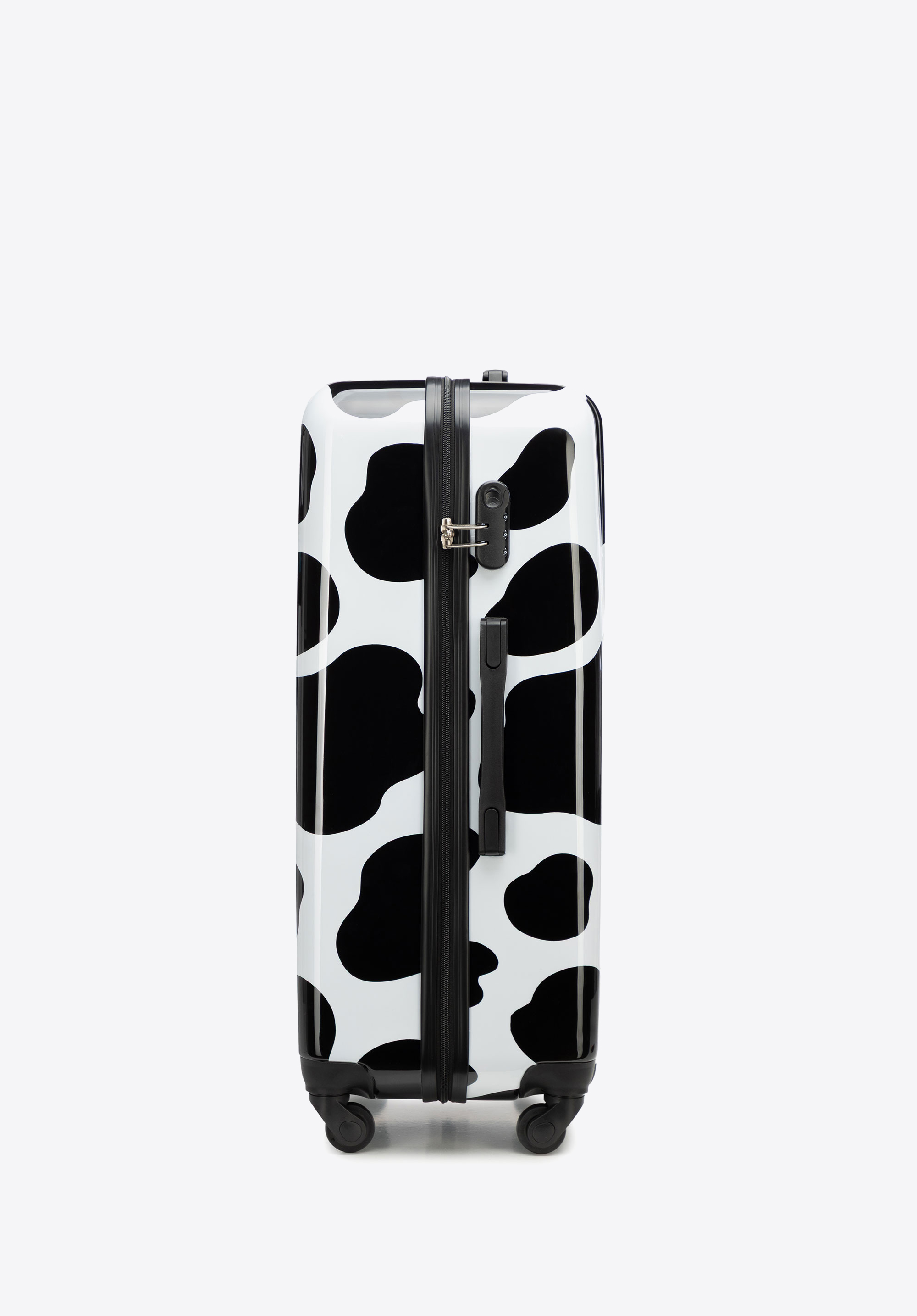 Valiză mare ABS, negru - alb, 56-3A-643-C, Fotografie 1