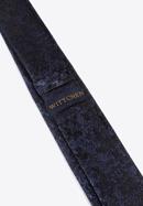 Cravată din mătase cu model, negru - albastru, 97-7K-001-X17, Fotografie 4