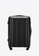 Un set de valize din policarbonat facturat, negru, 56-3P-11S-35, Fotografie 2