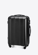Un set de valize din policarbonat facturat, negru, 56-3P-11S-35, Fotografie 5