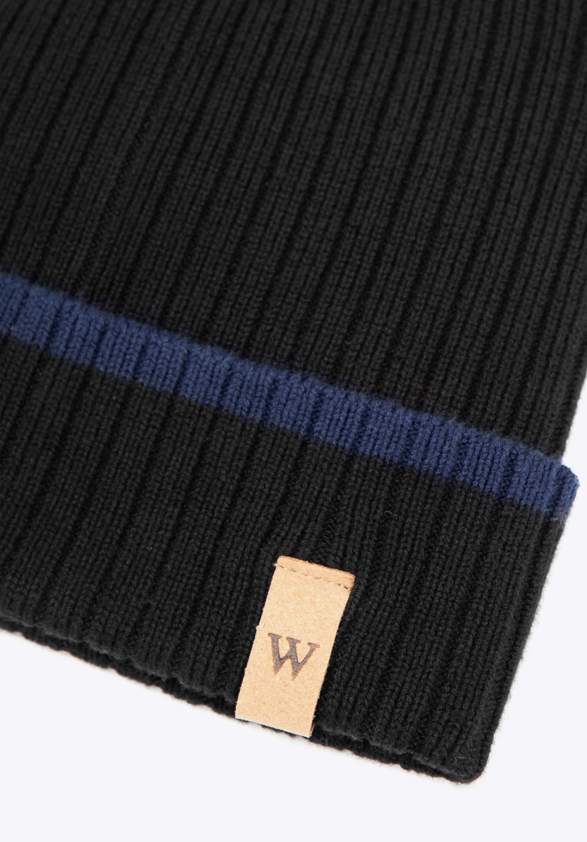 Căciulă de iarnă din bumbac pentru bărbați, negru - bleumarin, 101-HF-L10-1N, Fotografie 1