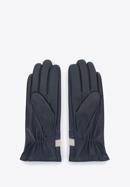 Mănuși damă din piele contrastante, negru - bleumarin, 39-6-645-GC-M, Fotografie 2