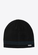 Șapcă simplă pentru bărbați, negru - bleumarin, 97-HF-012-18, Fotografie 1