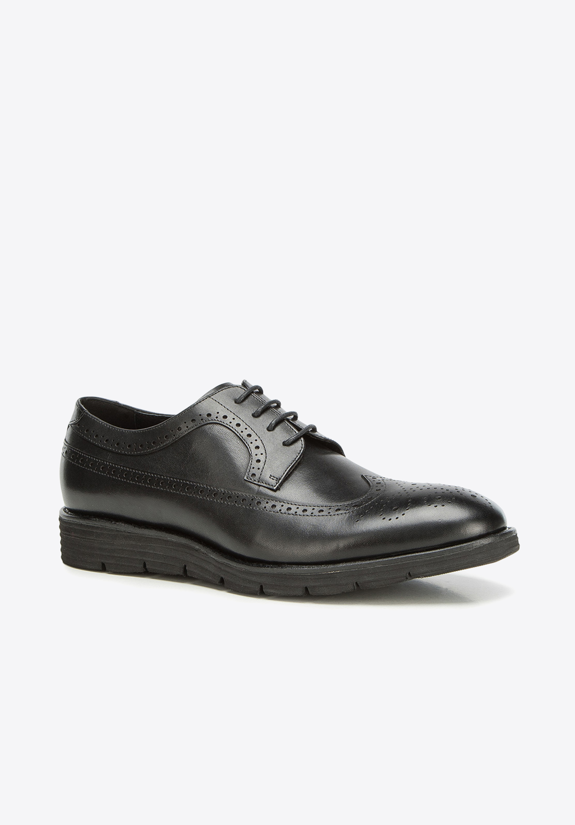Brogue barbati din piele cu talpa mai groasa