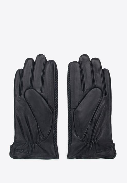 Mănuși pentru bărbați, negru - cenușiu, 39-6-714-1-S, Fotografie 2