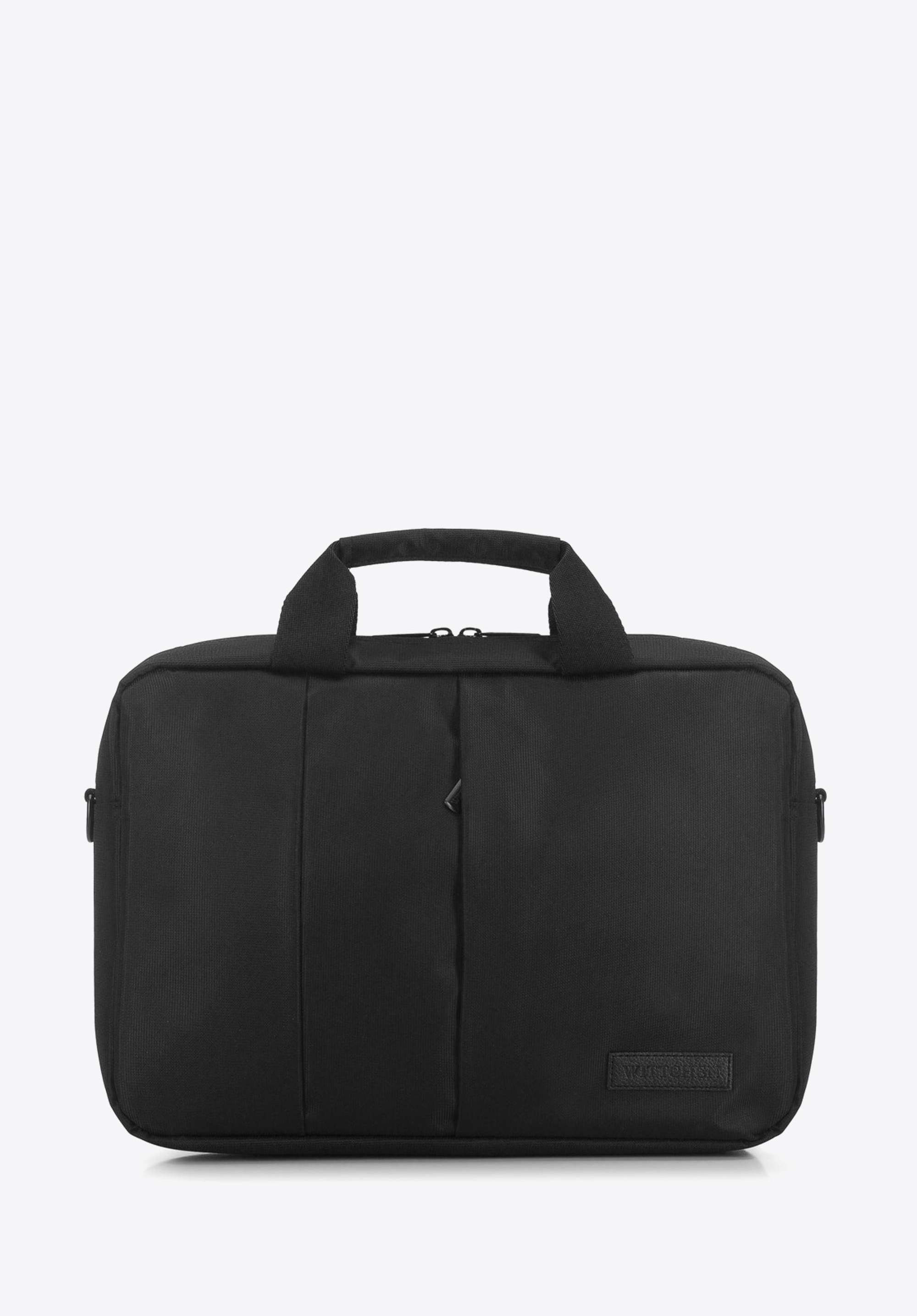 Geantă pentru laptop 13’’/14’’ cu buzunar în față, negru, 91-3P-702-1, Fotografie 1