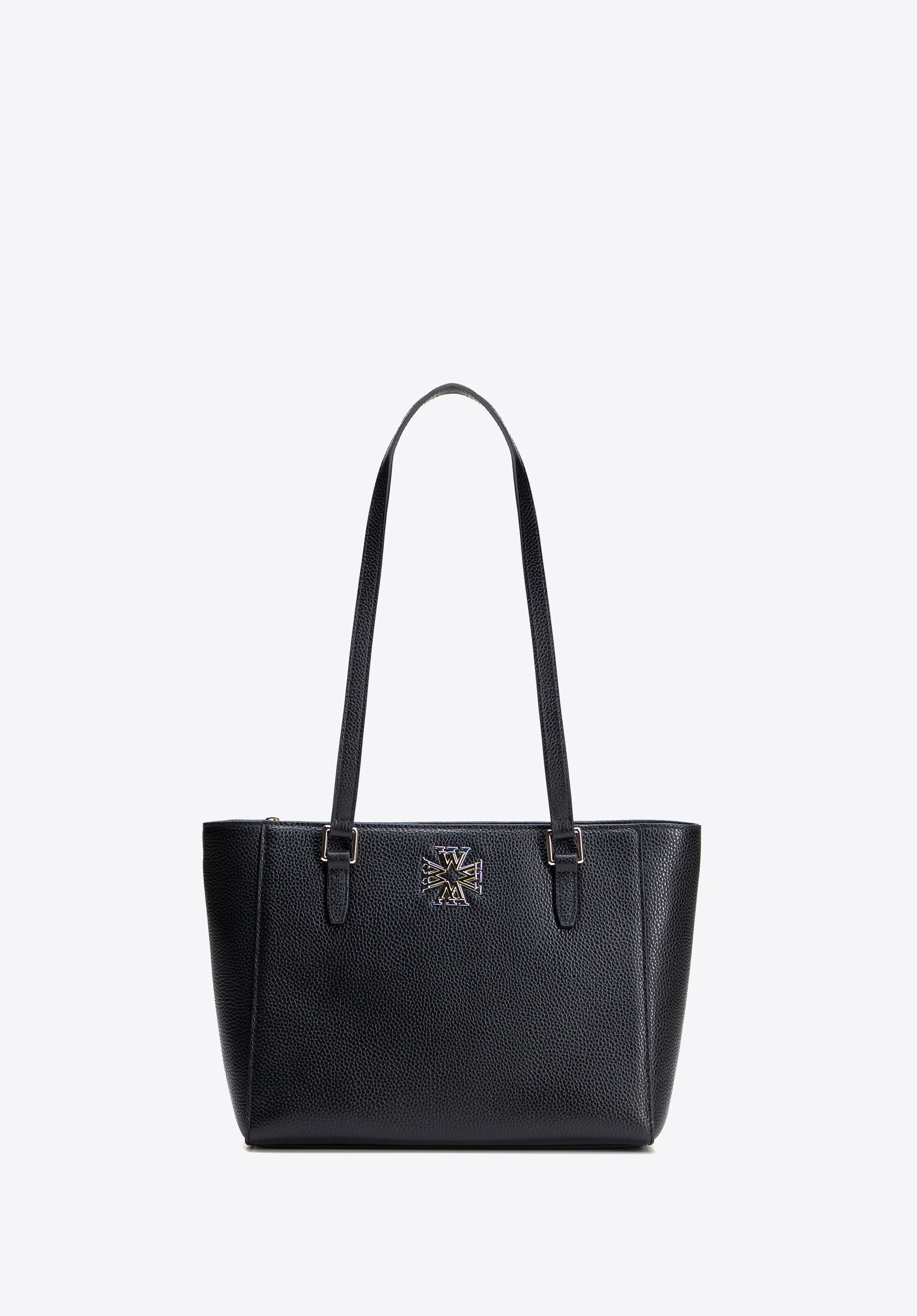 Geantă shopper damă din piele, negru, 100-4E-612-1G, Fotografie 1