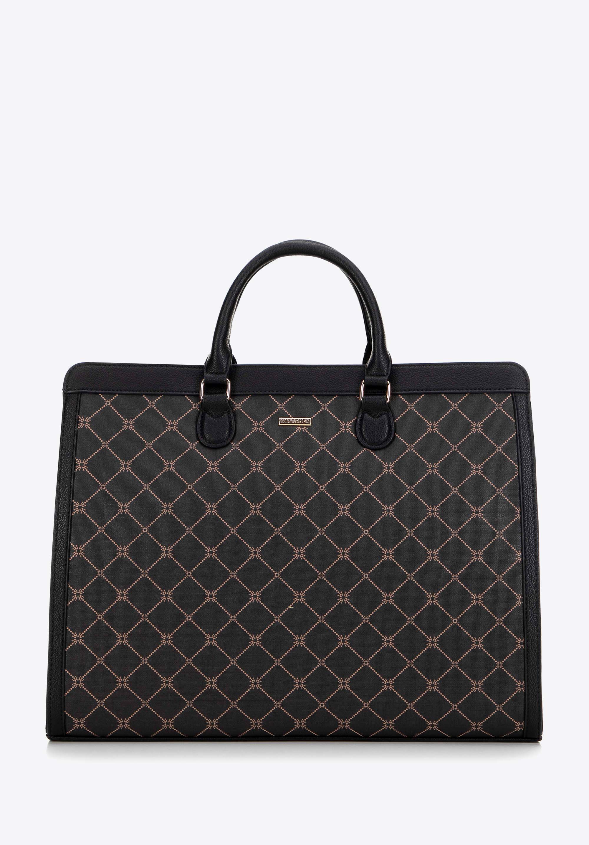 Geantă de cumpărături pentru femei cu husă pentru laptop, negru, 99-4Y-500-1, Fotografie 1