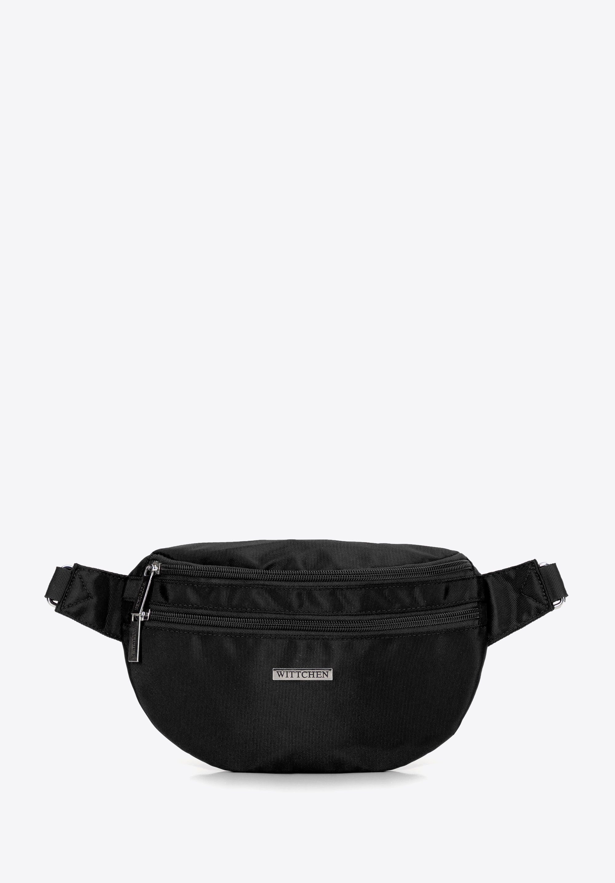 Geantă de talie din poliester cu curea detașabilă, negru, 29-2P-000-10, Fotografie 1