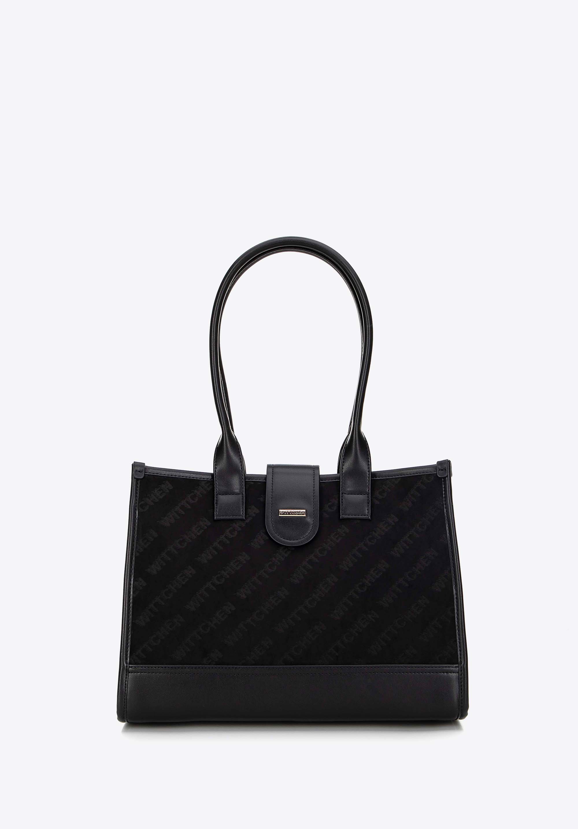 Geantă de umăr clasică cu material textil