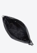 Geantă din piele de tip sac și curea împletită, negru, 94-4E-905-1, Fotografie 4