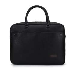Geantă pentru laptop de 15,6 inch cu buzunar cusut, negru, 95-3P-001-1, Fotografie 1