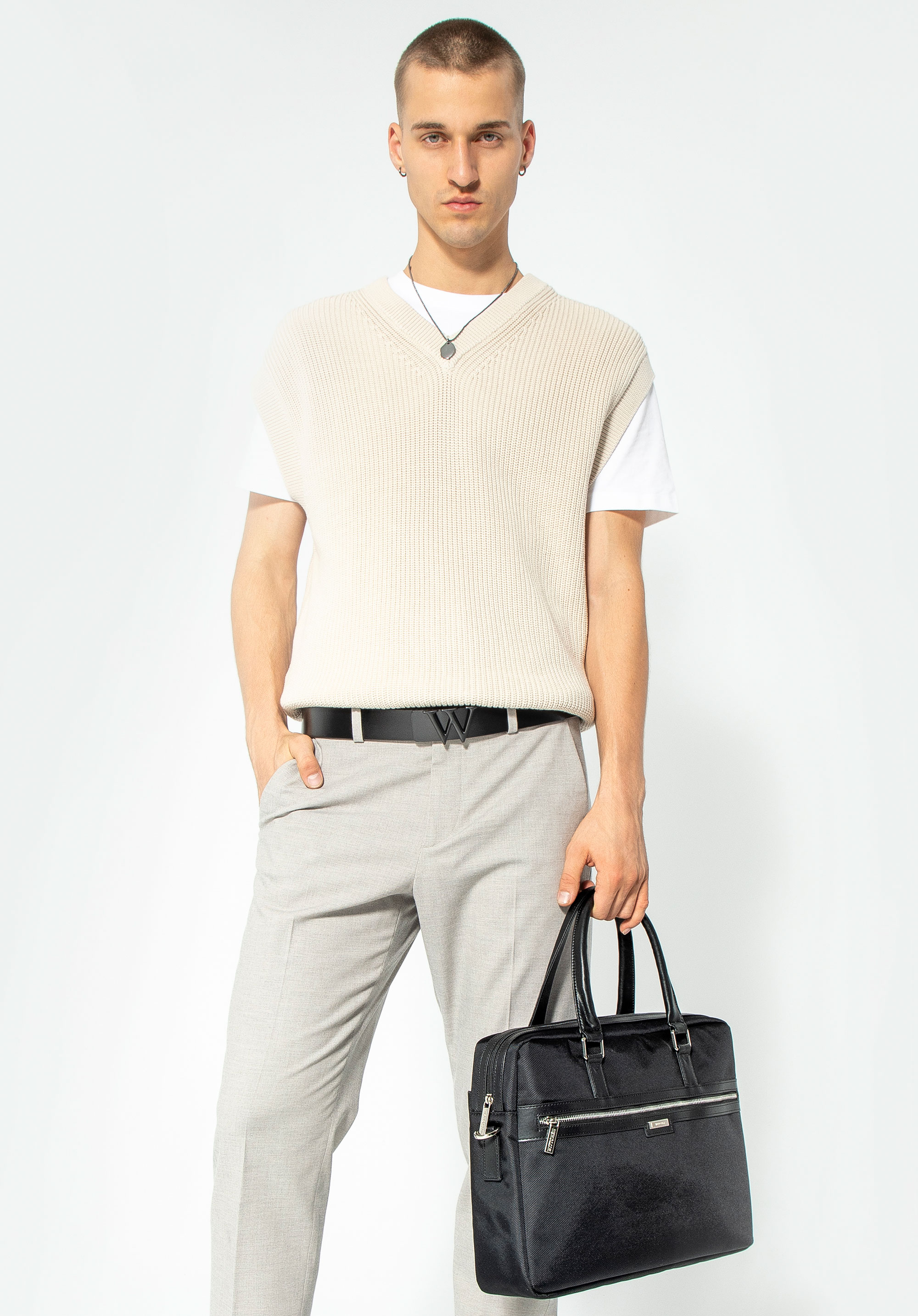 Geanta pentru laptop de 17”., negru, 100-3U-901-1, Fotografie 1