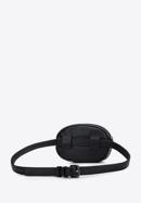 Geantă tip borsetă de damă cu nituri și cusături decorative, negru, 95-3Y-521-7, Fotografie 2