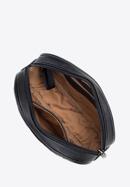Geantă tip borsetă de damă cu nituri și cusături decorative, negru, 95-3Y-521-7, Fotografie 3