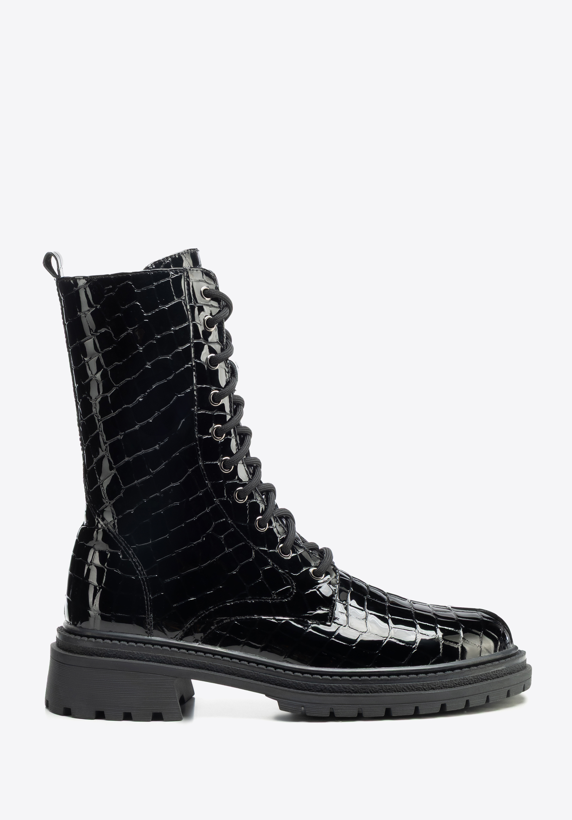 Ghete tip bocanci din piele naturală