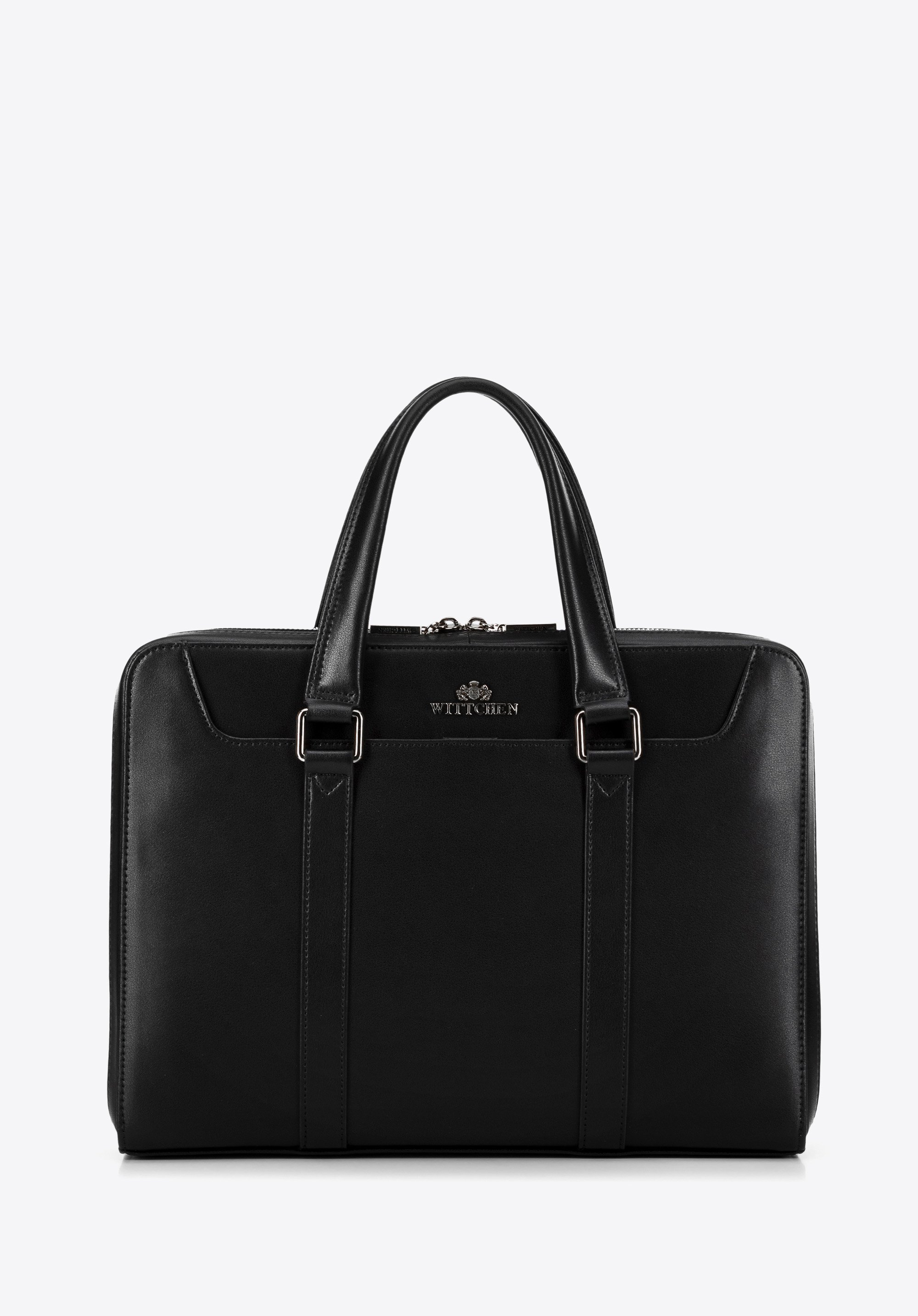 Geantă laptop din piele de 13,3, negru - grafit, 99-4E-610-G1, Fotografie 1