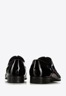 Pantofi bărbați Oxford din piele lacuită în două nuanțe, negru - grena, 96-M-503-1N-45, Fotografie 4