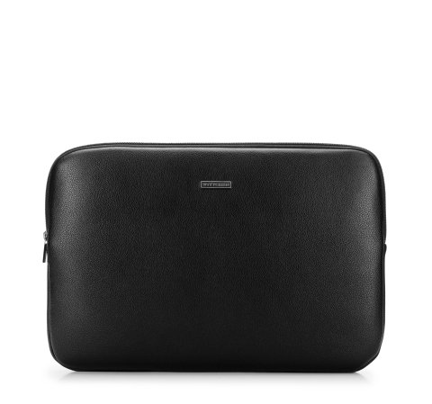 Husă pentru laptop 15,6” din piele ecologică, negru, 29-3P-005-1, Fotografie 1
