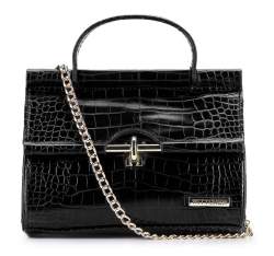 Husa Croco mini din piele ecologica, negru, 92-4Y-211-1, Fotografie 1