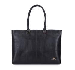 Husa XL din piele lizard, negru, 15-4-242-1, Fotografie 1