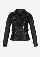 Jachetă biker din piele artificială pentru femei, negru, 97-9P-103-3-L, Fotografie 20