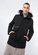 Jachetă căptușită pentru bărbați, negru, 97-9D-950-1-XL, Fotografie 2