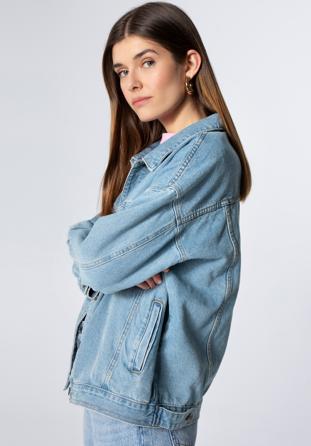 Jachetă de damă oversize din denim, albastru, 98-9X-900-7-L/XL, Fotografie 1