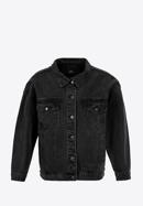 Jachetă de damă oversize din denim, negru, 98-9X-900-1-S/M, Fotografie 20