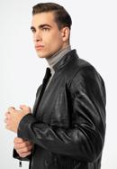 Jachetă din piele de epocă pentru bărbați, negru, 97-09-251-11-M, Fotografie 6