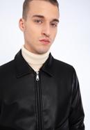 Jachetă din piele ecologică pentru bărbați cu buzunare mari, negru, 97-9P-152-1-XL, Fotografie 19