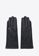 Mănuși damă din piele cu cusături, negru, 39-6L-224-1-M, Fotografie 2
