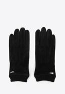 Mănuși de damă cu manșete striate, negru, 39-6P-018-S-S/M, Fotografie 3