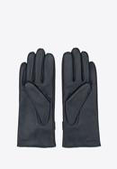 Mănuși de damă din piele cu decupaj și cataramă, negru, 39-6A-005-7-S, Fotografie 2