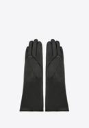 Mănuși de damă din piele, lungi, negru, 45-6L-233-1-X, Fotografie 2