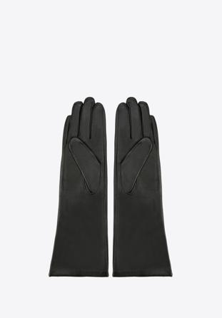 Mănuși de damă din piele, lungi, negru, 45-6L-233-1-V, Fotografie 1