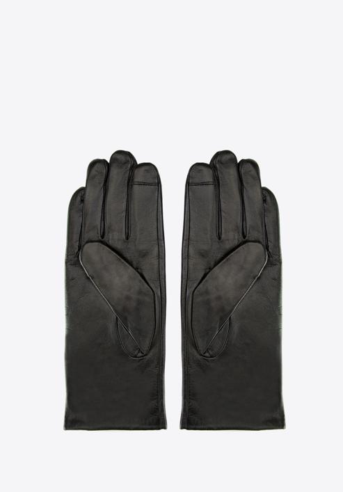 Mănuși de damă elegante din piele, negru, 39-6L-901-1-S, Fotografie 2