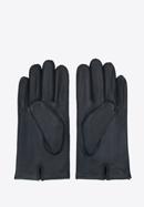 Mănuși de piele pentru bărbați cu cusături decorative, negru, 39-6A-018-1-M, Fotografie 2